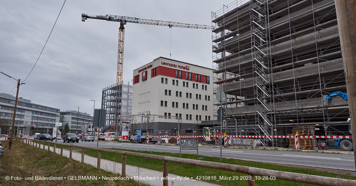 29.03.2023 - Baustelle REVO und Umgebung in Neuperlach